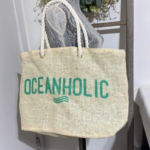“Oceanholic” beach bag or tote Brand new!